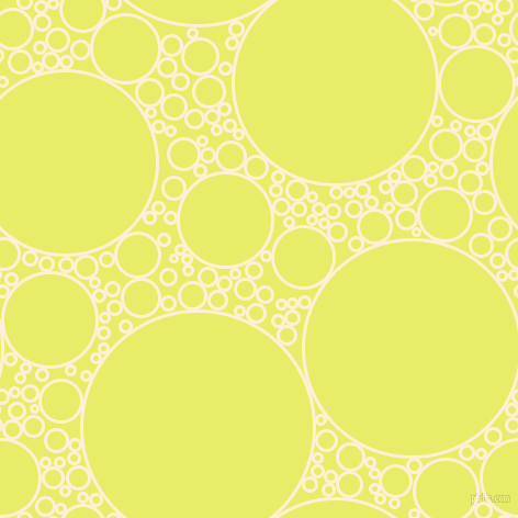 bubbles, circles, sponge, big, medium, small, 3 pixel line width, Papaya Whip and Honeysuckle circles bubbles sponge soap seamless tileable