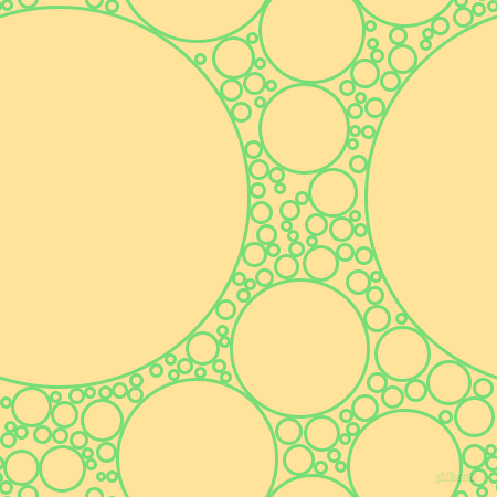 bubbles, circles, sponge, big, medium, small, 3 pixel line width, Pastel Green and Cream Brulee circles bubbles sponge soap seamless tileable