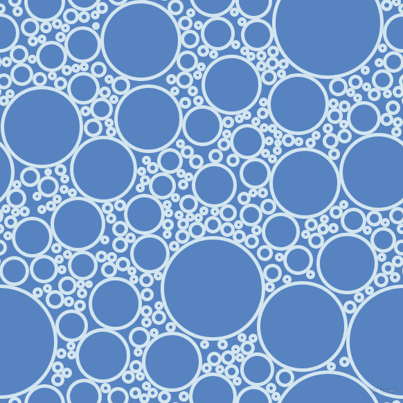 bubbles, circles, sponge, big, medium, small, 5 pixel line width, Pattens Blue and Havelock Blue circles bubbles sponge soap seamless tileable
