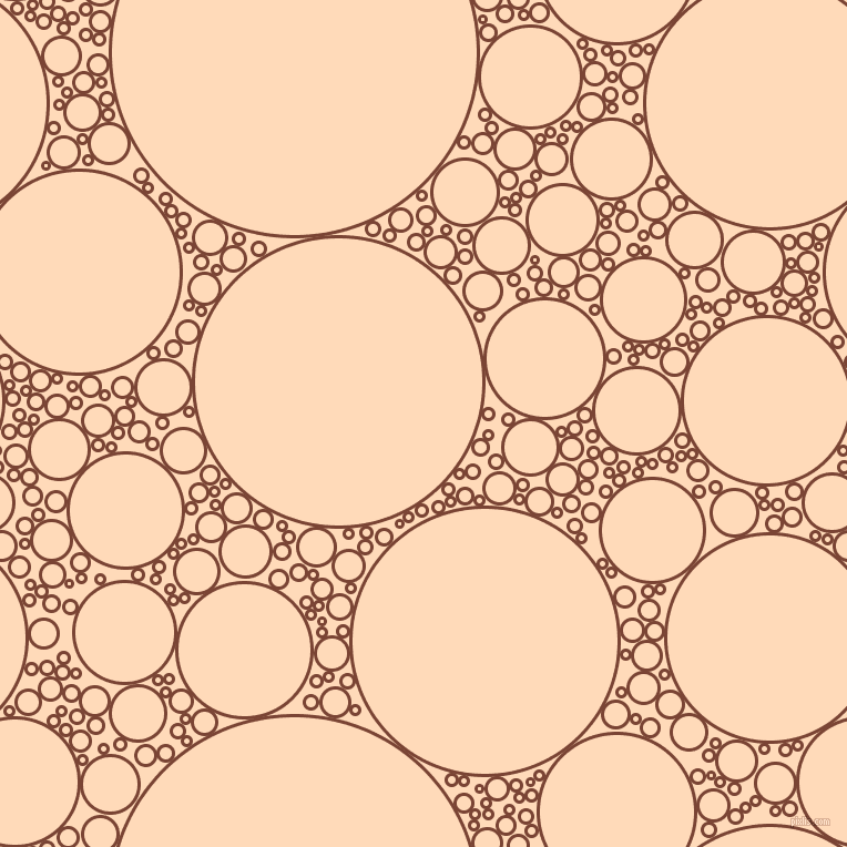 bubbles, circles, sponge, big, medium, small, 3 pixel line width, Peanut and Peach Puff circles bubbles sponge soap seamless tileable