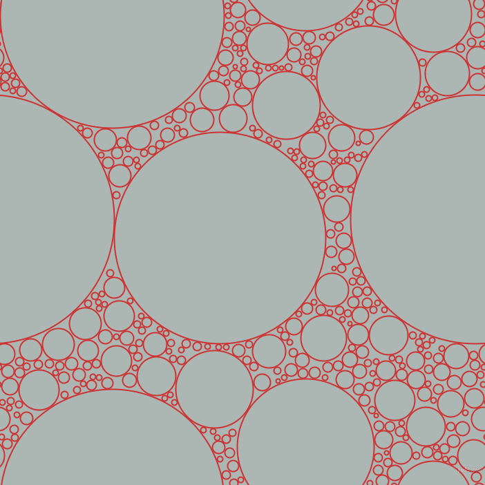 bubbles, circles, sponge, big, medium, small, 2 pixel line width, Persian Red and Periglacial Blue circles bubbles sponge soap seamless tileable