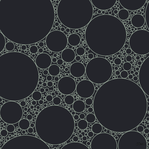 bubbles, circles, sponge, big, medium, small, 2 pixel line width, Pewter and Black Russian circles bubbles sponge soap seamless tileable