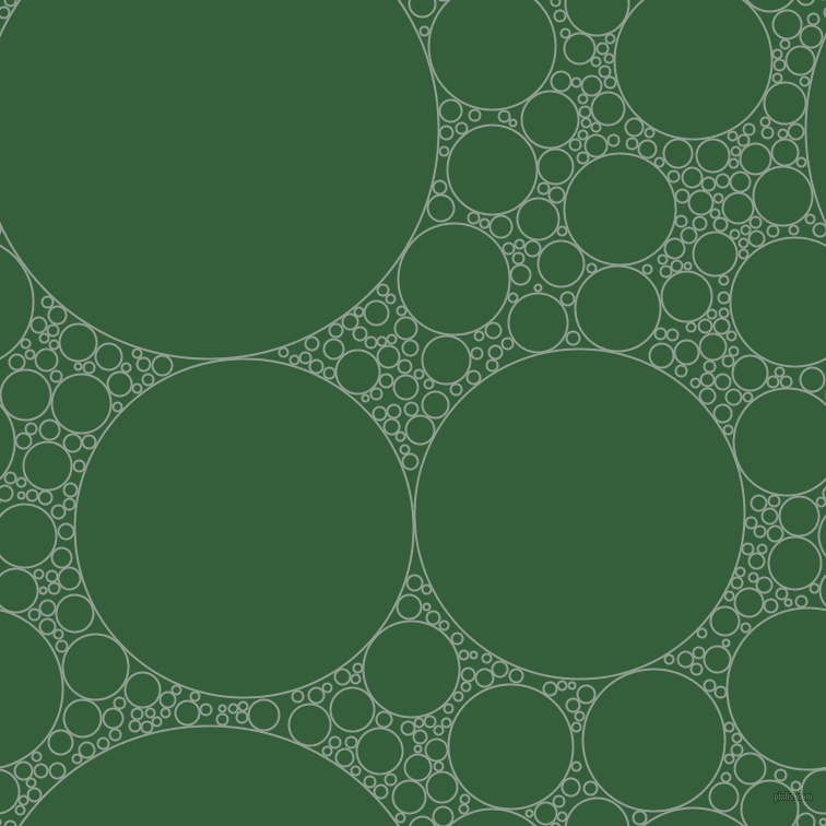 bubbles, circles, sponge, big, medium, small, 2 pixel line width, Pewter and Hunter Green circles bubbles sponge soap seamless tileable