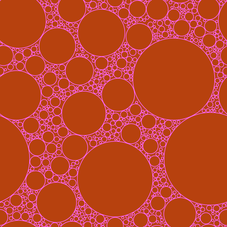 bubbles, circles, sponge, big, medium, small, 2 pixel line width, Pink Flamingo and Rust circles bubbles sponge soap seamless tileable