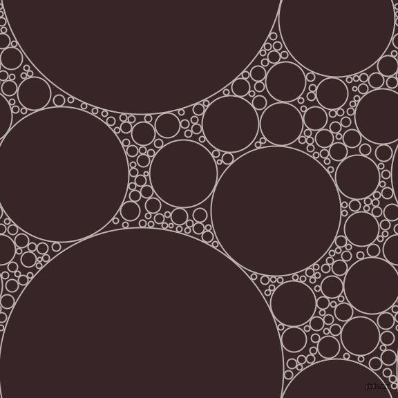 bubbles, circles, sponge, big, medium, small, 2 pixel line width, Pink Swan and Aubergine circles bubbles sponge soap seamless tileable