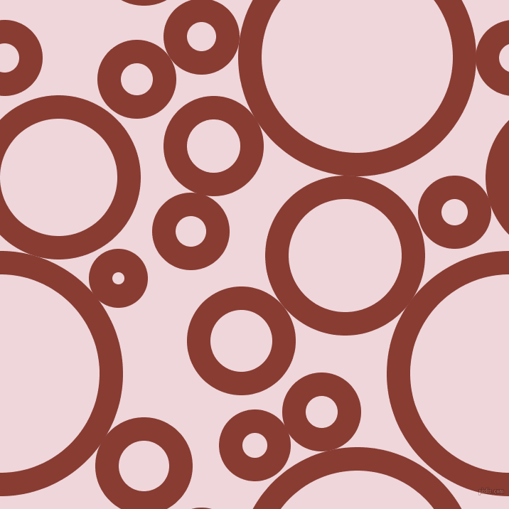 bubbles, circles, sponge, big, medium, small, 33 pixel line width, Prairie Sand and Pale Rose circles bubbles sponge soap seamless tileable
