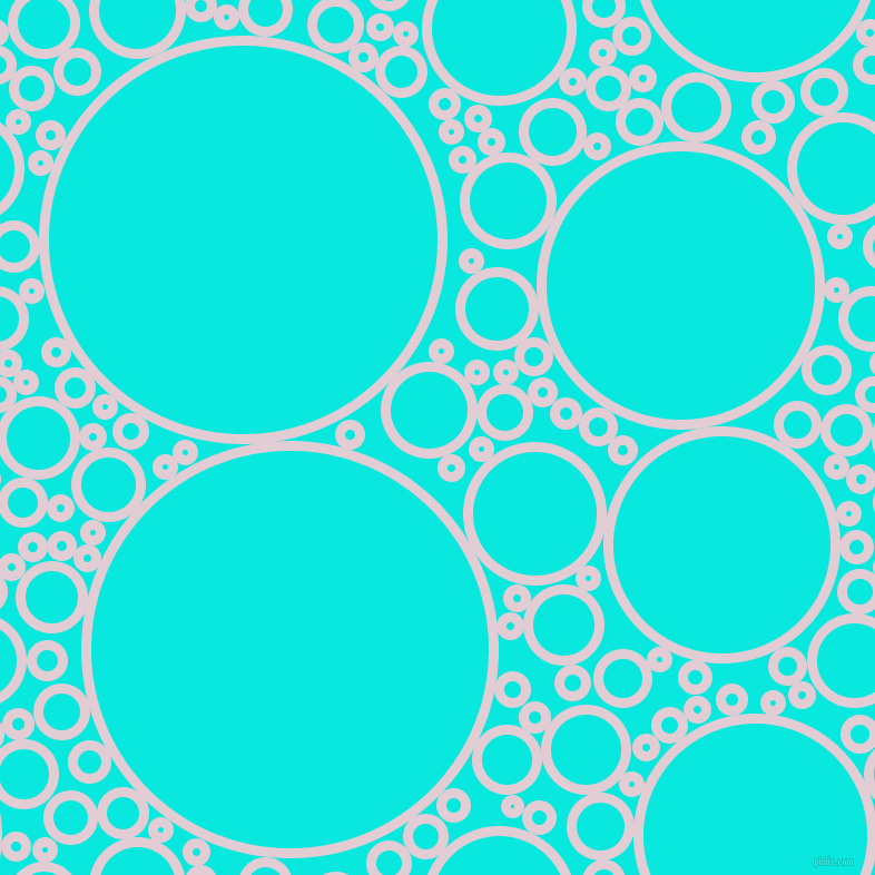 bubbles, circles, sponge, big, medium, small, 9 pixel line width, Prim and Bright Turquoise circles bubbles sponge soap seamless tileable