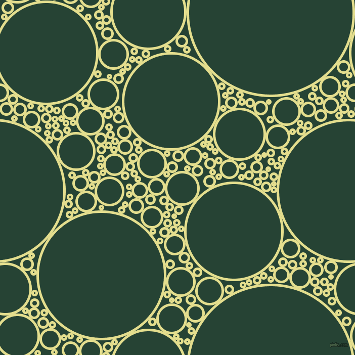 bubbles, circles, sponge, big, medium, small, 5 pixel line width, Primrose and Everglade circles bubbles sponge soap seamless tileable