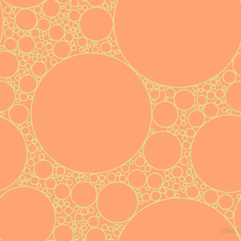 bubbles, circles, sponge, big, medium, small, 2 pixel line width, Primrose and Hit Pink circles bubbles sponge soap seamless tileable