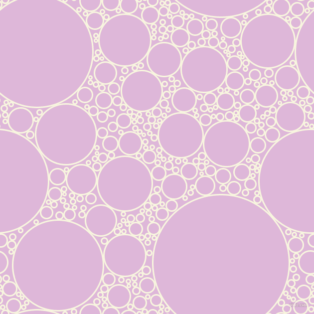bubbles, circles, sponge, big, medium, small, 3 pixel line width, Promenade and French Lilac circles bubbles sponge soap seamless tileable