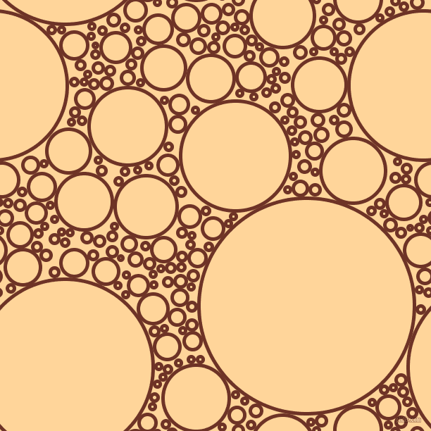 bubbles, circles, sponge, big, medium, small, 5 pixel line width, Pueblo and Caramel circles bubbles sponge soap seamless tileable