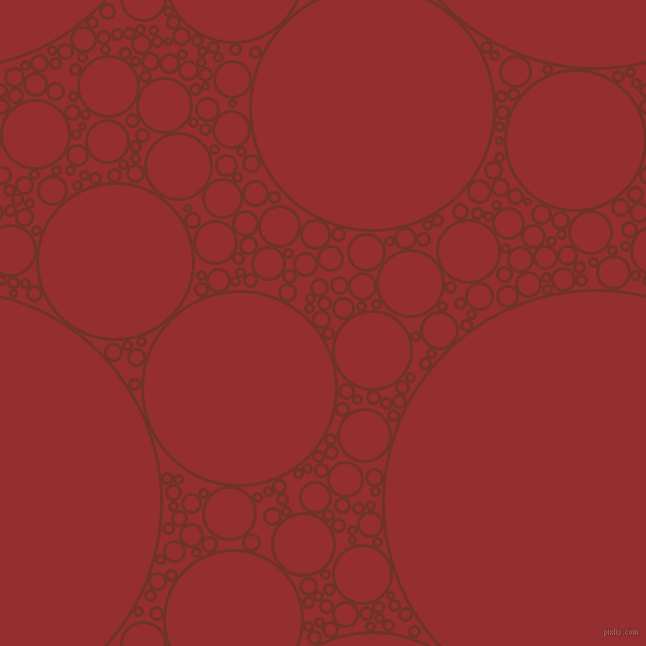 bubbles, circles, sponge, big, medium, small, 3 pixel line width, Pueblo and Guardsman Red circles bubbles sponge soap seamless tileable