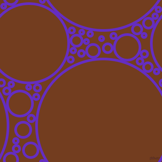 bubbles, circles, sponge, big, medium, small, 9 pixel line width, Purple Heart and Peru Tan circles bubbles sponge soap seamless tileable