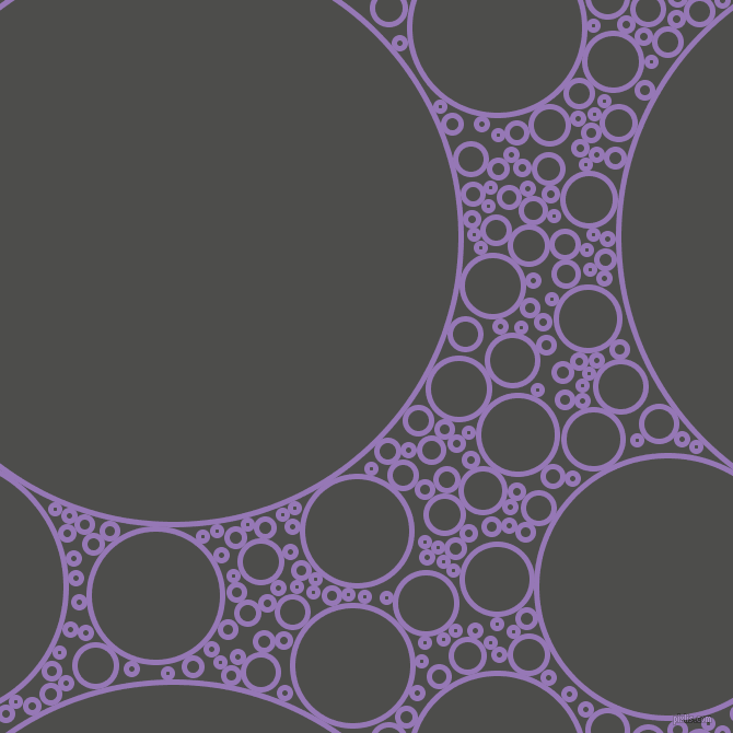 bubbles, circles, sponge, big, medium, small, 5 pixel line width, Purple Mountain