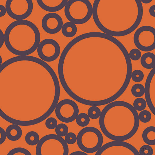 bubbles, circles, sponge, big, medium, small, 17 pixel line width, Purple Taupe and Sorbus circles bubbles sponge soap seamless tileable