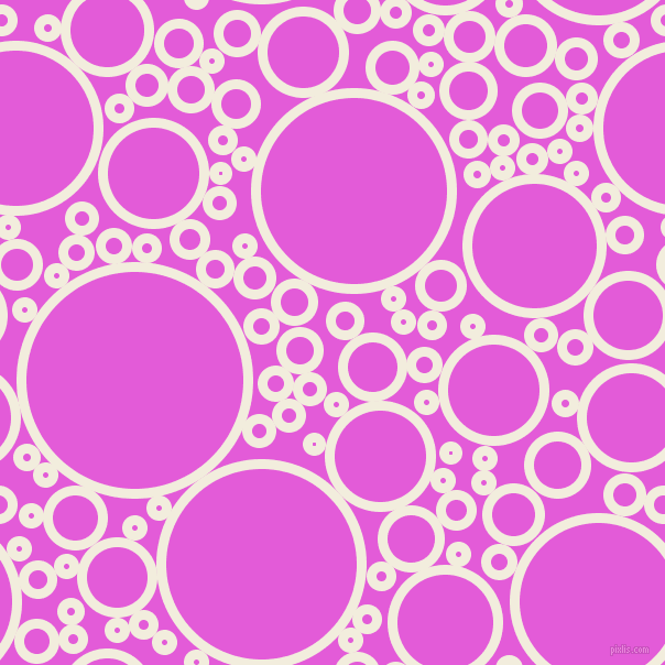 bubbles, circles, sponge, big, medium, small, 9 pixel line width, Quarter Pearl Lusta and Free Speech Magenta circles bubbles sponge soap seamless tileable