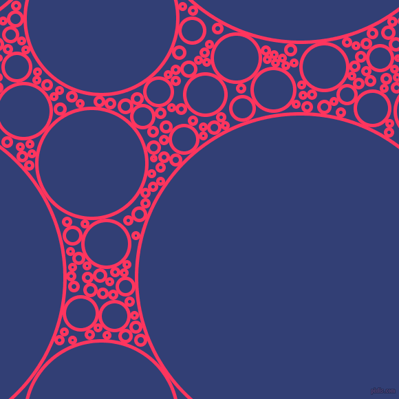 bubbles, circles, sponge, big, medium, small, 5 pixel line width, Radical Red and Resolution Blue circles bubbles sponge soap seamless tileable