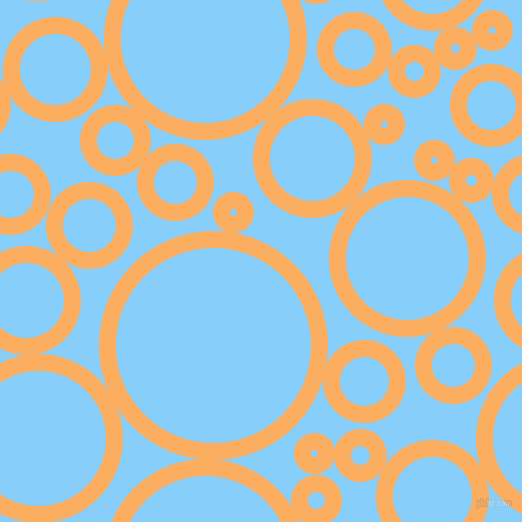 bubbles, circles, sponge, big, medium, small, 17 pixel line width, Rajah and Light Sky Blue circles bubbles sponge soap seamless tileable