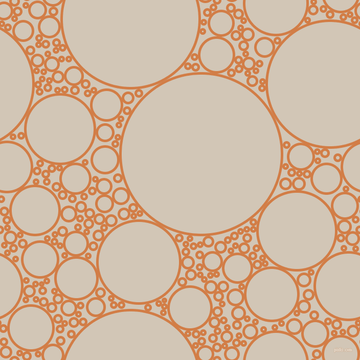 bubbles, circles, sponge, big, medium, small, 5 pixel line width, Raw Sienna and Stark White circles bubbles sponge soap seamless tileable