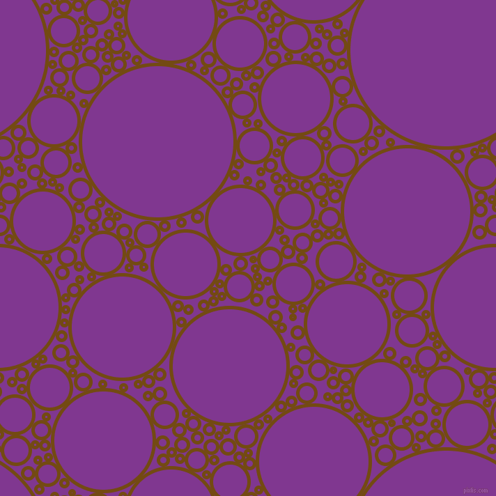 bubbles, circles, sponge, big, medium, small, 5 pixel line width, Raw Umber and Vivid Violet circles bubbles sponge soap seamless tileable
