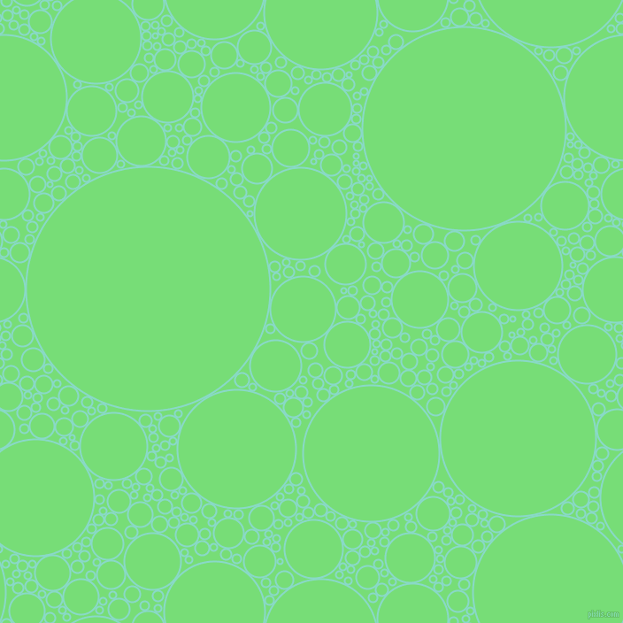 bubbles, circles, sponge, big, medium, small, 2 pixel line width, Riptide and Pastel Green circles bubbles sponge soap seamless tileable