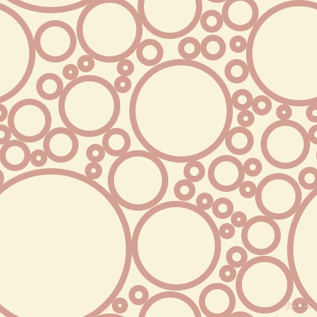 bubbles, circles, sponge, big, medium, small, 9 pixel line width, Rose and Off Yellow circles bubbles sponge soap seamless tileable
