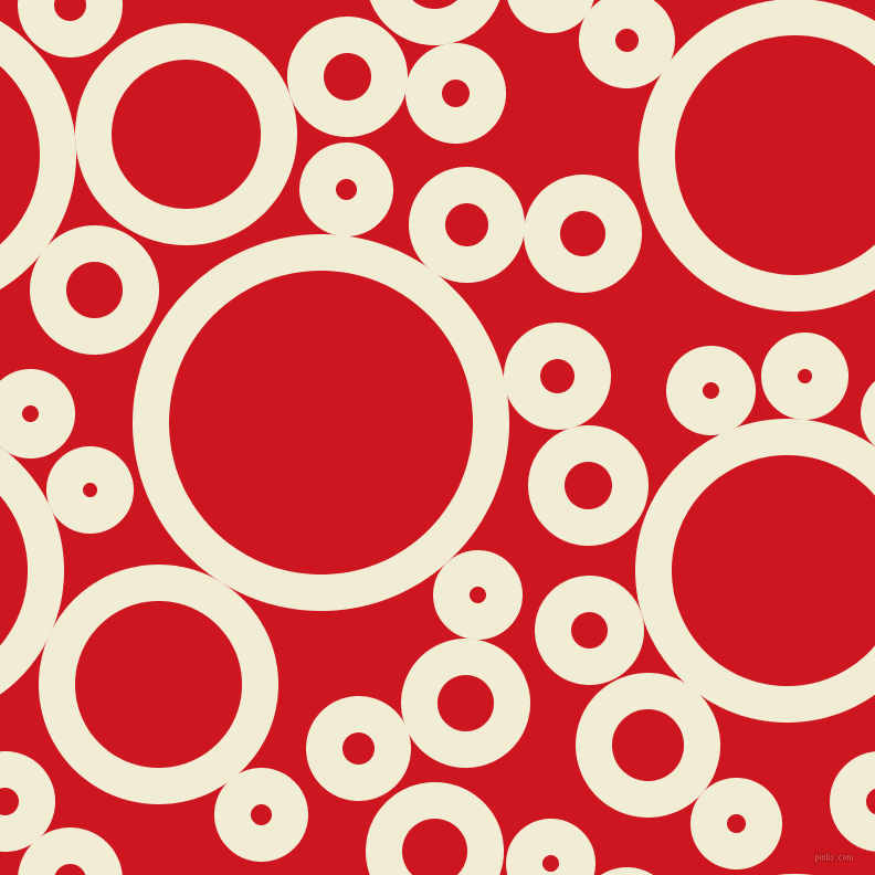 bubbles, circles, sponge, big, medium, small, 33 pixel line width, Rum Swizzle and Fire Engine Red circles bubbles sponge soap seamless tileable