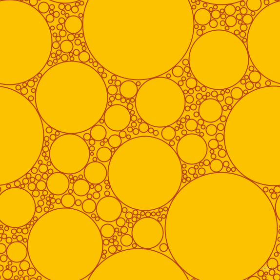 bubbles, circles, sponge, big, medium, small, 2 pixel line width, Rust and Golden Poppy circles bubbles sponge soap seamless tileable