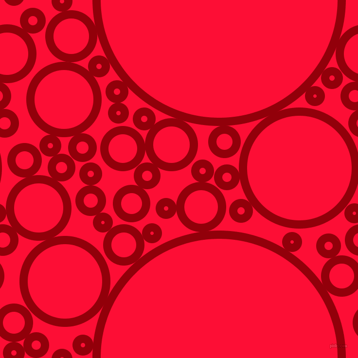 bubbles, circles, sponge, big, medium, small, 17 pixel line width, Sangria and Torch Red circles bubbles sponge soap seamless tileable
