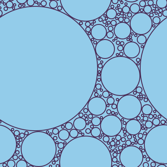 bubbles, circles, sponge, big, medium, small, 3 pixel line width, Scarlet Gum and Cornflower circles bubbles sponge soap seamless tileable