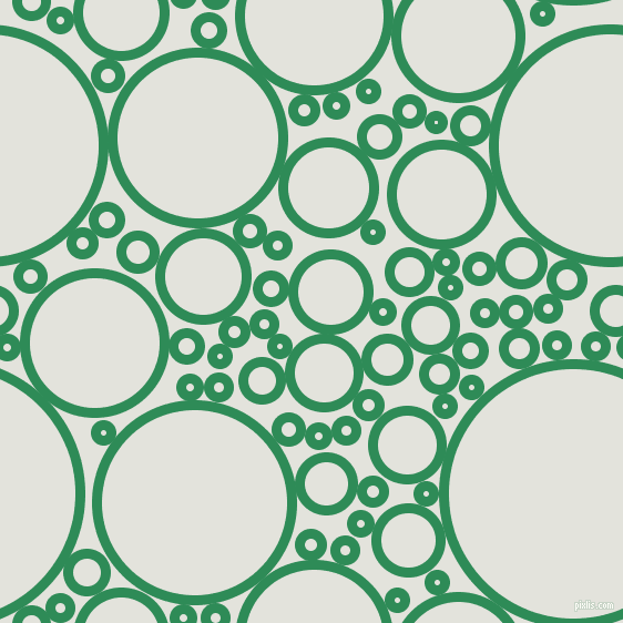bubbles, circles, sponge, big, medium, small, 9 pixel line width, Sea Green and Snow Drift circles bubbles sponge soap seamless tileable
