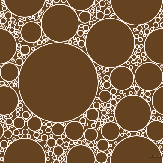 bubbles, circles, sponge, big, medium, small, 3 pixel line width, Seashell and Dark Brown circles bubbles sponge soap seamless tileable