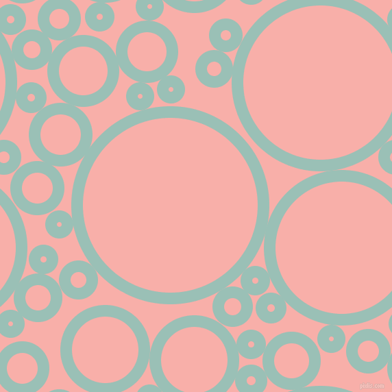 bubbles, circles, sponge, big, medium, small, 17 pixel line width, Shadow Green and Sundown circles bubbles sponge soap seamless tileable