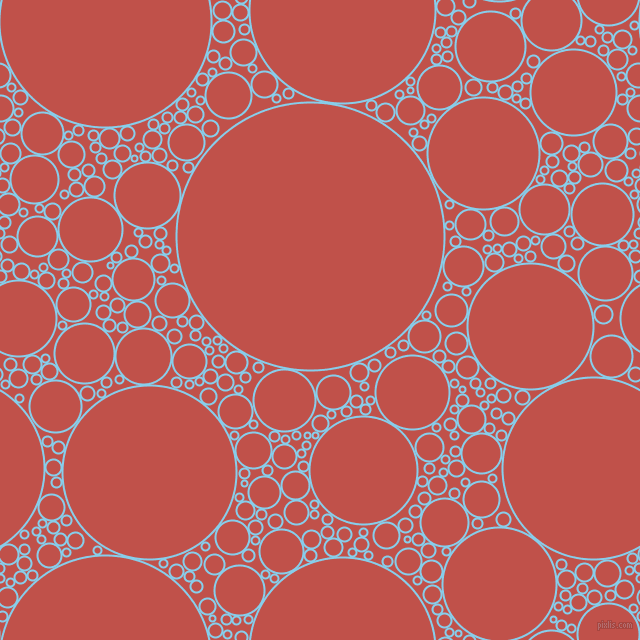bubbles, circles, sponge, big, medium, small, 2 pixel line width, Sky Blue and Sunset circles bubbles sponge soap seamless tileable