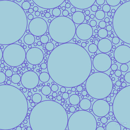 bubbles, circles, sponge, big, medium, small, 2 pixel line width, Slate Blue and Regent St Blue circles bubbles sponge soap seamless tileable