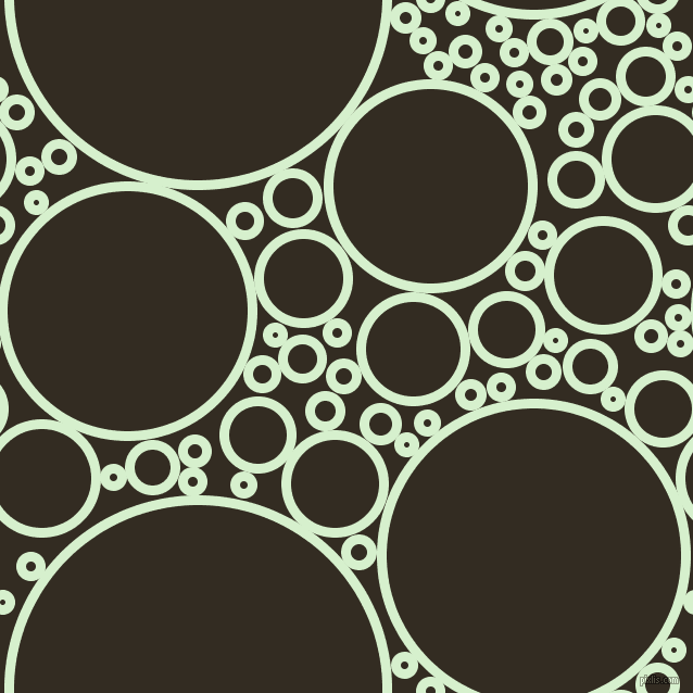 bubbles, circles, sponge, big, medium, small, 9 pixel line width, Snowy Mint and Black Magic circles bubbles sponge soap seamless tileable