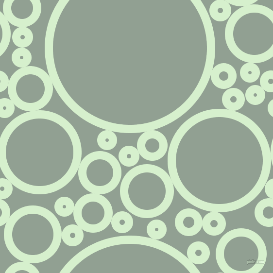 bubbles, circles, sponge, big, medium, small, 17 pixel line width, Snowy Mint and Pewter circles bubbles sponge soap seamless tileable
