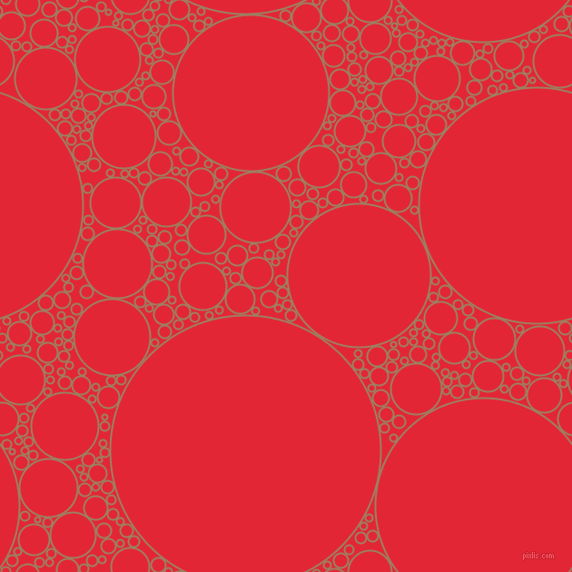 bubbles, circles, sponge, big, medium, small, 2 pixel line width, Sorrell Brown and Alizarin circles bubbles sponge soap seamless tileable