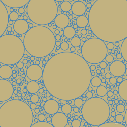 bubbles, circles, sponge, big, medium, small, 2 pixel line width, Steel Blue and Ecru circles bubbles sponge soap seamless tileable