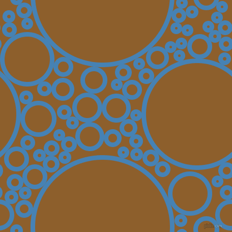 bubbles, circles, sponge, big, medium, small, 9 pixel line width, Steel Blue and Rusty Nail circles bubbles sponge soap seamless tileable