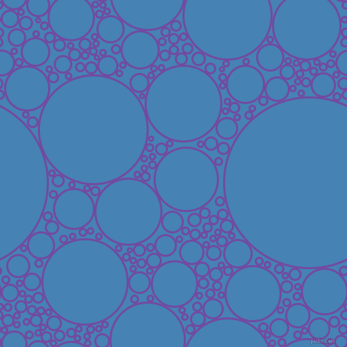 bubbles, circles, sponge, big, medium, small, 3 pixel line width, Studio and Steel Blue circles bubbles sponge soap seamless tileable