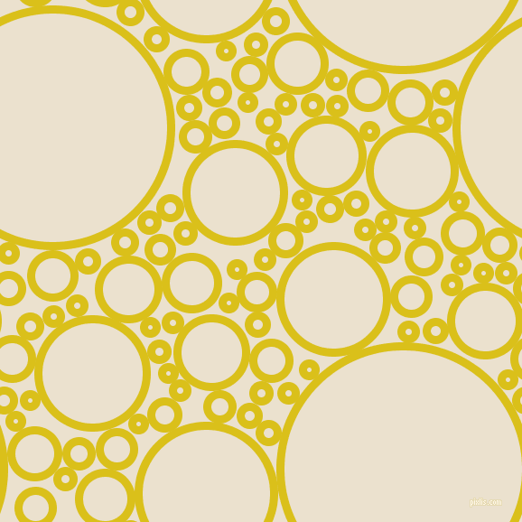 bubbles, circles, sponge, big, medium, small, 9 pixel line width, Sunflower and Bleach White circles bubbles sponge soap seamless tileable