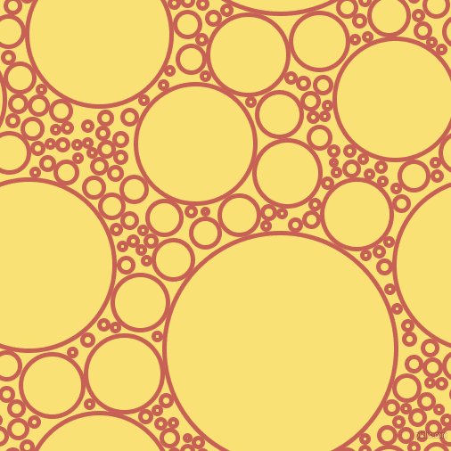 bubbles, circles, sponge, big, medium, small, 5 pixel line width, Sunglo and Sweet Corn circles bubbles sponge soap seamless tileable