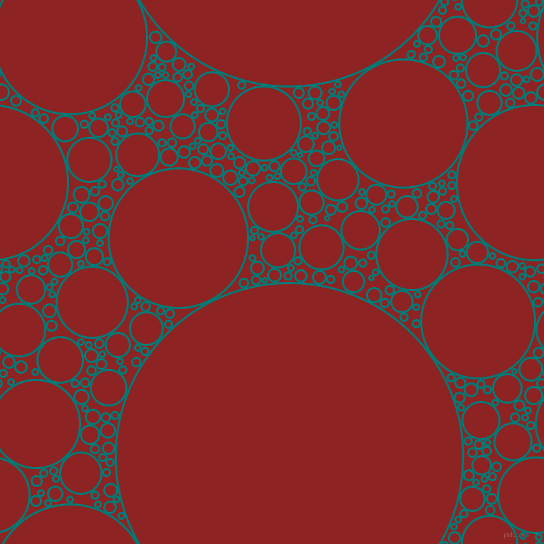 bubbles, circles, sponge, big, medium, small, 3 pixel line width, Surfie Green and Mandarian Orange circles bubbles sponge soap seamless tileable