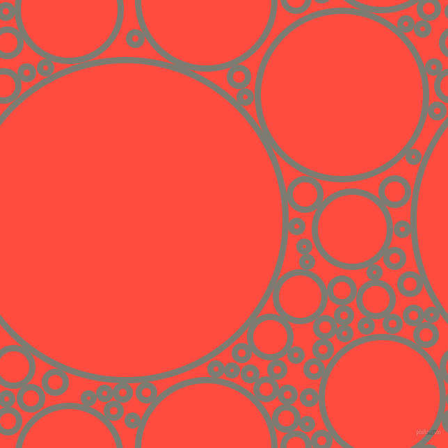 bubbles, circles, sponge, big, medium, small, 9 pixel line width, Tapa and Sunset Orange circles bubbles sponge soap seamless tileable