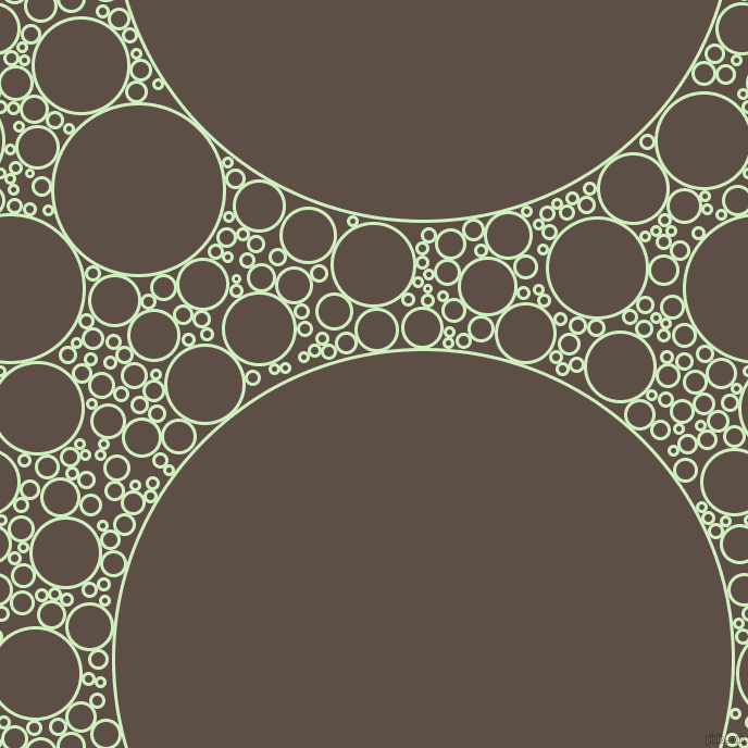 bubbles, circles, sponge, big, medium, small, 3 pixel line width, Tea Green and Saddle circles bubbles sponge soap seamless tileable