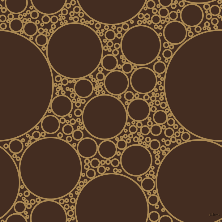 bubbles, circles, sponge, big, medium, small, 5 pixel line width, Teak and Morocco Brown circles bubbles sponge soap seamless tileable