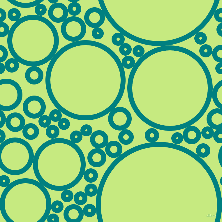 bubbles, circles, sponge, big, medium, small, 17 pixel line width, Teal and Sulu circles bubbles sponge soap seamless tileable