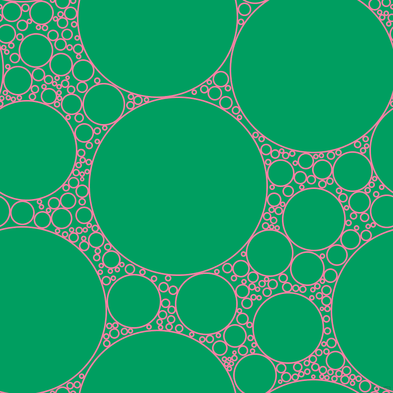 bubbles, circles, sponge, big, medium, small, 3 pixel line width, Tickle Me Pink and Shamrock Green circles bubbles sponge soap seamless tileable