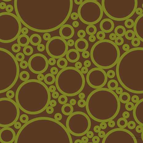 bubbles, circles, sponge, big, medium, small, 9 pixel line width, Trendy Green and Carnaby Tan circles bubbles sponge soap seamless tileable